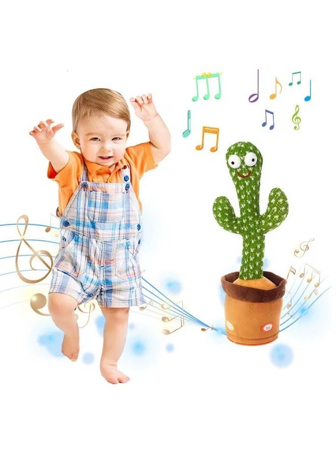 لعبة الصبارة الراقصة، لعبة ناطقة للأطفال من الأولاد والبنات، لعبة تكرر ما تقوله، لعبة محاكاة تغني 120 أغنية ومسجل صوتي لمدة 15 ثانية من كروبر - Image 1